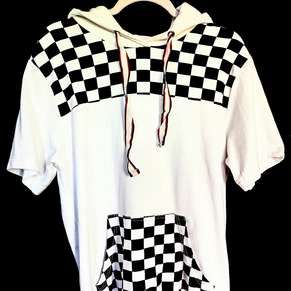 BLACK JACK knit short sleeve hoodie